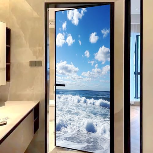 Vinilo Decorativo Adhesivo para Ventana Modern Ocean 15.7x23.6 pulgadas miniatura 4