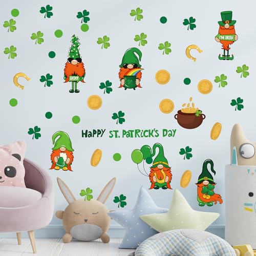 Vinilos decorativos St. Patrick's Day con duende y trébol miniatura 4