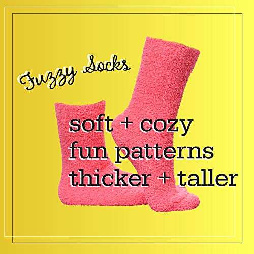 ARAD Premium Soft Warm Microfiber Fuzzy Socks-Multi Color- 2 Pairs, Striped Pink and Solid Pink2
