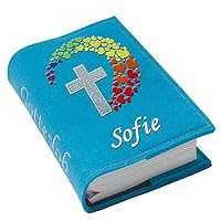 Gotteslob-Hülle Aus Filz Mit Kreuz & Personalisierter Bestickung – Für Katholisches Gebetbuch, Viele Farben
