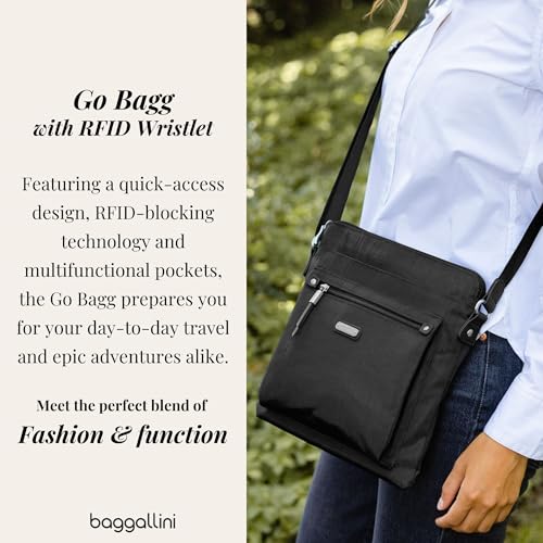 Image of Baggallini womens Go Bagg With Rfid Phone Wristlet