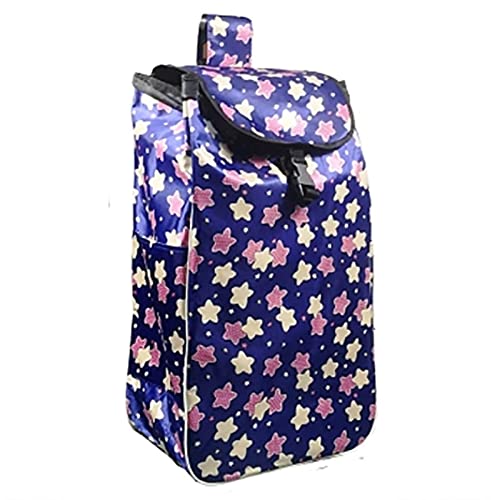 Einkaufswagen Ersatztasche - 38L Trolley Oxford Tuch Ersatztasche wasserdichte Tasche, Wiederverwendbare Einkaufstrolley-Ersatztasche Für, L33XB20XH57cm (Color : B)