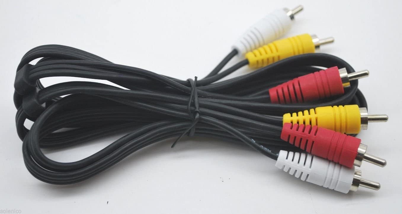 RCA 6 FT Audio/Video Composite Cable DVD/VCR/SAT Yellow/White/RED CONNECTORS