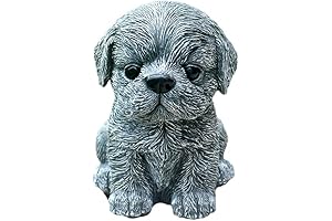 Garden Decor Shih-Tzu Dog Statue for Garden Patio Lawn
