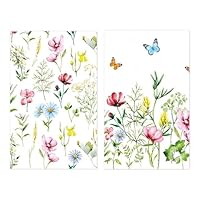 Cosiesnest 2 Stück Geschirrtücher KüChentücher 40 * 60cm Super Saugstarke Geschirrhandtücher Küchenhandtücher Weiche und Langlebige Küchentücher Baumwolle (Bunt)