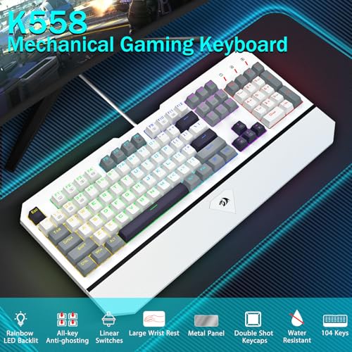 Clavier cadre en métal Redragon avec touches durables de jeu - 2