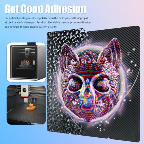 Nssnlur PEO PET Druckplatte für Anycubic Kobra S1/X 264x276mm, Flexible PEO PET Spring Steel Druckbett Kobra S1 Kobra X Smooth PEO PET Build Plate