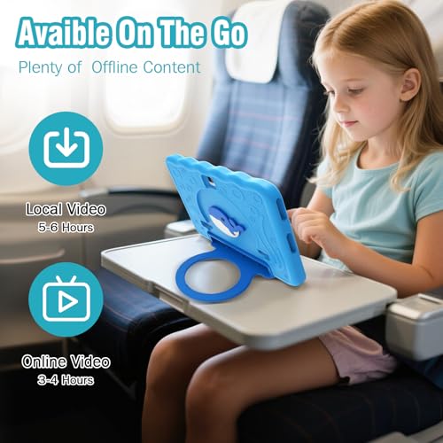 Image of Kids Tablet 10'' Android 15 Tablet for Kids 14(6+8)GB 64GB Octa-Core CPU, Toddler Tablets with Lots of Offline Content Parental Control, Tablets for Toddlers with Case Youtube WiFi 6 2MP 5MP Camera