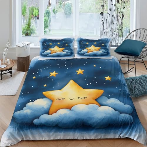 Housse de couette 200x200cm lavable machine pour simplifier l'entretien de votre lit double 3D - 4