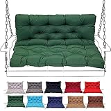 Photo Gallery bindt cuscino per panca, cuscini per dondolo per mobili da esterno con schienale e lacci, cuscini di ricambio per reclinabili spessi 2-3 posti impermeabili e antiscivolo,verde,60 x 40 x 5 in Photo Gallery bindt cuscino per panca, cuscini per dondolo per mobili da esterno con schienale e lacci, cuscini di ricambio per reclinabili spessi 2-3 posti impermeabili e antiscivolo,verde,60 x 40 x 5 in