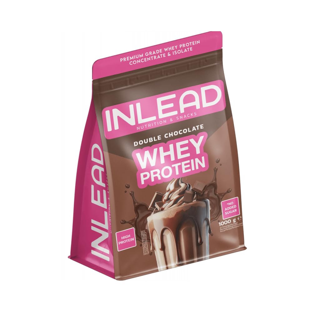 Inlead Whey Protein (1000g) Double Chocolate - Białka - Mieszanka białek serwatkowych