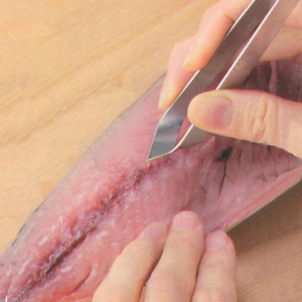 Pinzas para Quitar Espinas de Pescado de Acero Inoxidable, Pinzas para Quitar Pinzas, Herramienta para Recoger mariscos, Pescado, Carne, Limpiador de Cabello, Utensilios de Cocina (A)
