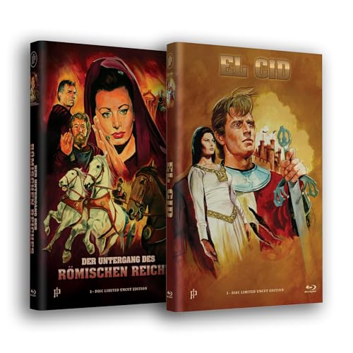 EL CID / DER UNTERGANG DES RÖMISCHEN REICHES - 2 x große Hartbox - Cover A (Blu-ray + Blu-ray) Limited 50 Edition – Uncut - Mehr Infos/Bestellen