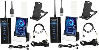 Hemobllo 2Pcs Tela Secundária Do Computador Minipc USB Mini Tela Whoosh Tela Hdd Gabinete Mini Display Mini Computador Rotação De 360 Graus Subtela Hdd Monitor De Dados Sensor De Monitor