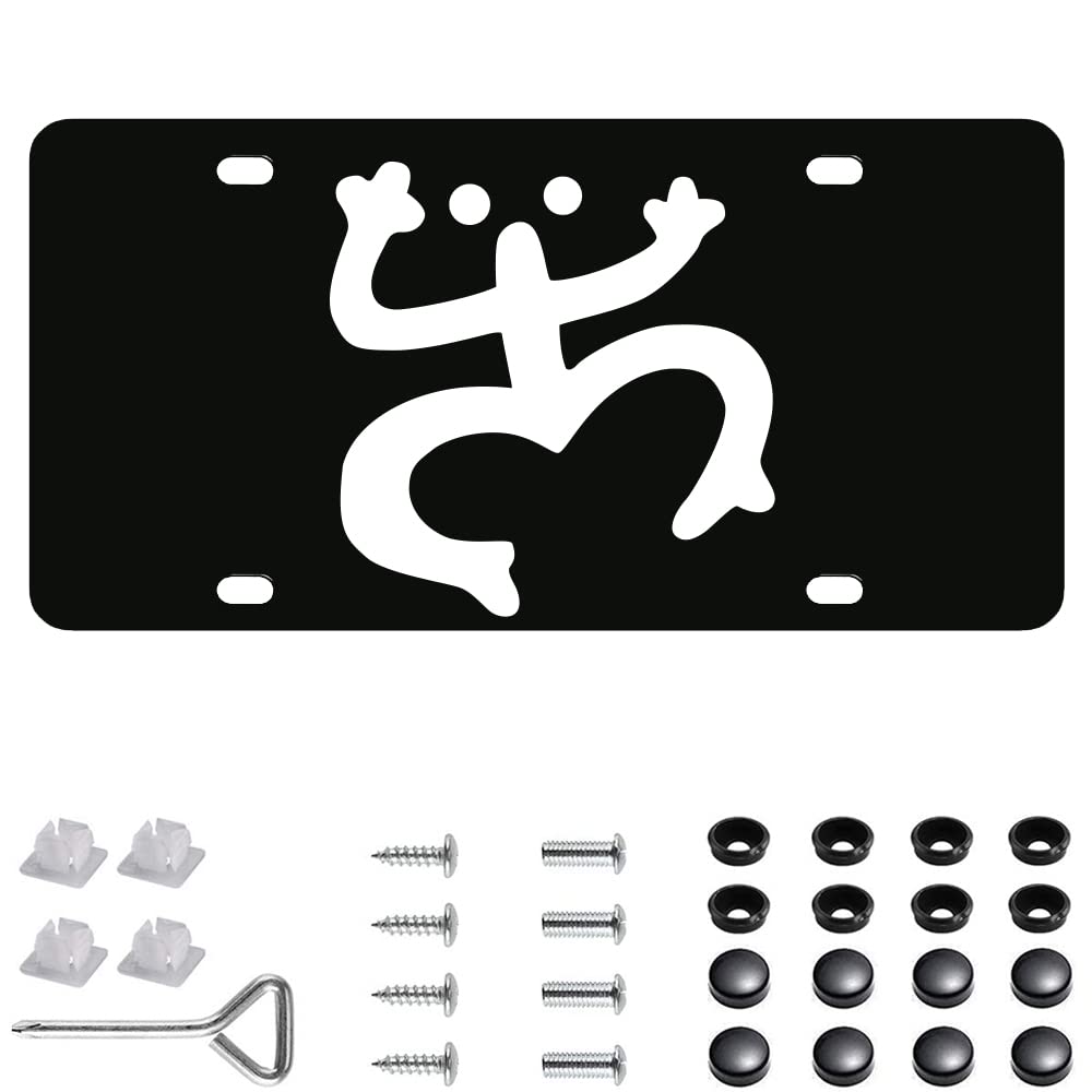 Hangoo Puerto Rico Coqui Stainless Steel License Plate Cover Fream,Tag License Plate -Black for Puerto Rico Car Accessories