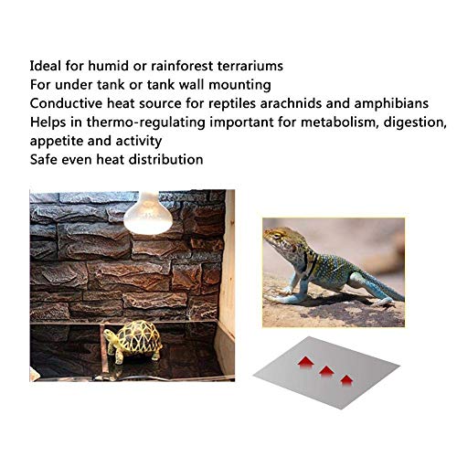 HOMEAMM Terrarium Verwarmingsmat, zand, 5/7/14/20 W, mat, temperatuur, verstelbaar, verwarming, voor reptielen, slang, schildpad, vissen, aquarium, amfibieën - Afbeelding 6