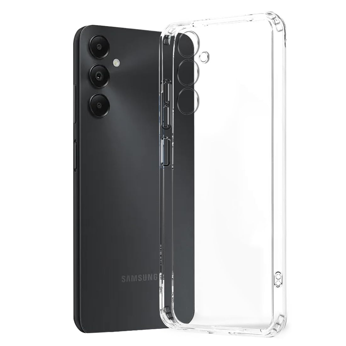 Fashionury Shockproof Crystal Clear Back Cover Case for Samsung Galaxy A05s | Raised Bumps for Camera & Screen Protection | Transparent Back Cover for Samsung A05s (B0CNRK39TZ) Amazon Price History, Amazon Price Tracker