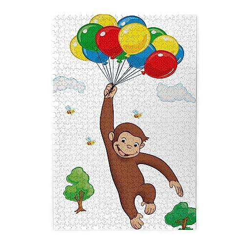 おさるのジョージ ジグソーパズル 1000ピース ギフト プレゼント 誕生日 お祝い (50x75cm)