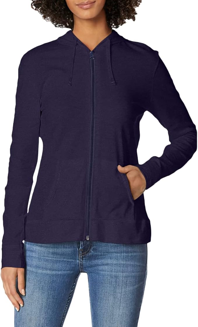 Hanes Women’s Slub Knit Hoodie, Women’s Zip-Front Hoodie, Women’s Cotton Jersey Hoodie, Knit Cotton Jacket