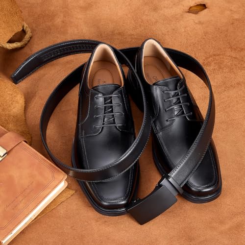 VATAN Men's Belt Leather Ratchet Belt for Men Dress Casual Every Day with Adjustable Buckle, Trim to Fit2