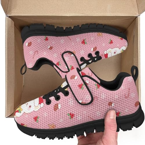 Christmas Cute White Bear Pattern Girls Boys Sneakers Kids Little Kid Tennis School Casual Walking Shoes2