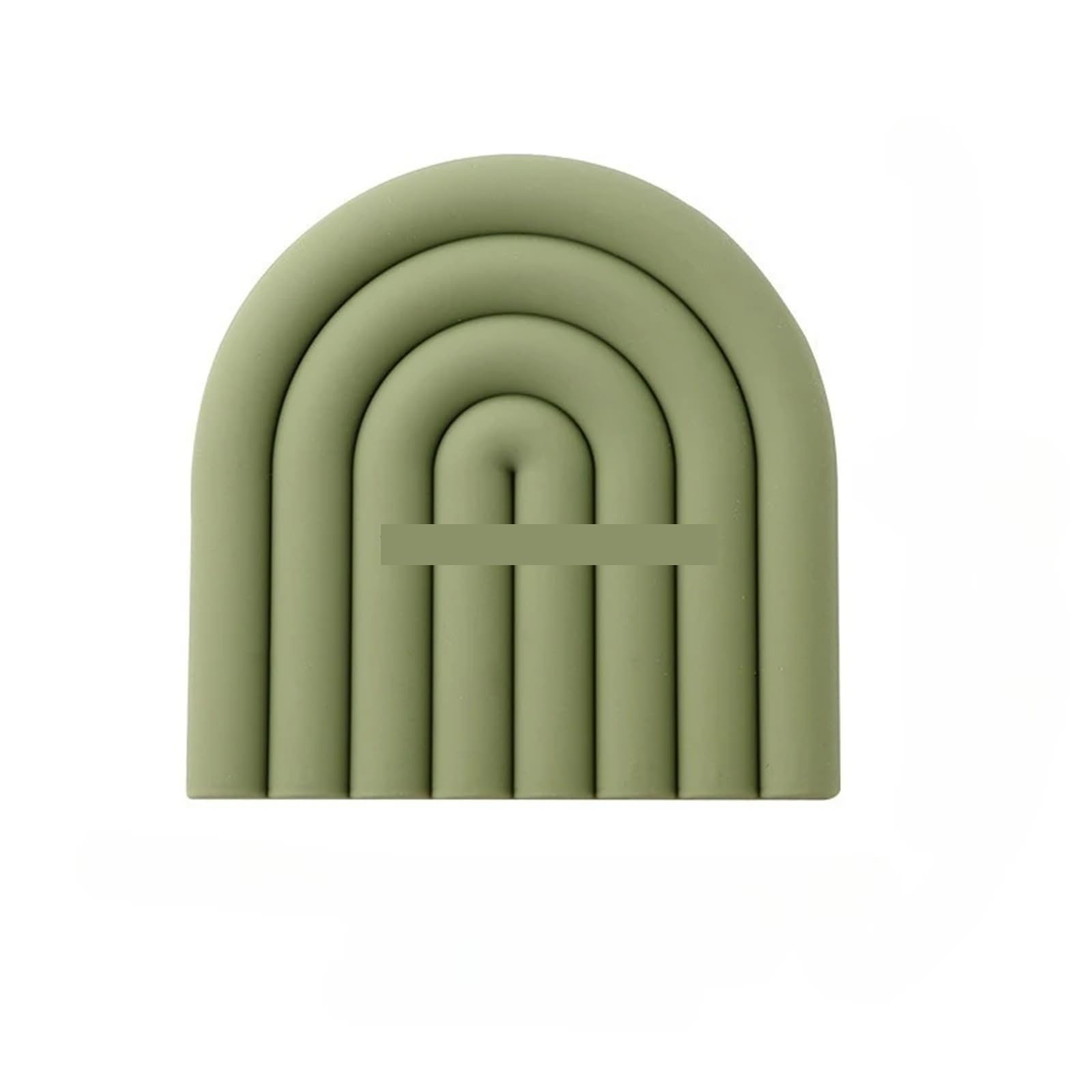 silicone trivet Table Mat, Silicone Trivet Heat Pot Holder Multicolor 15x15cm(Green)