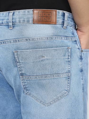 Image of Urbano Plus Men's Straight Fit Mid Rise Jeans