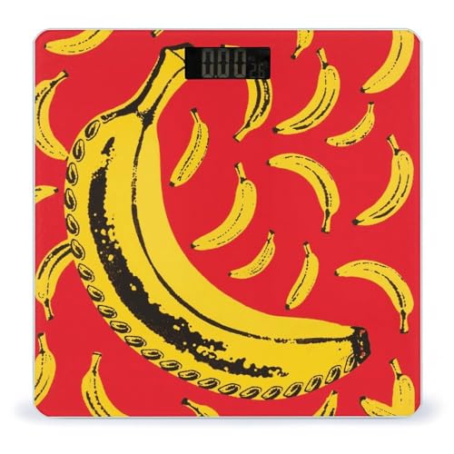 Báscula de baño digital con pantalla LCD y vidrio templado miniatura 1