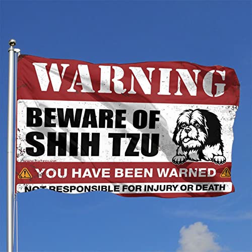 Drapeaux Maison Shih Tzu 152x244 cm pour habiller un grand mur vide