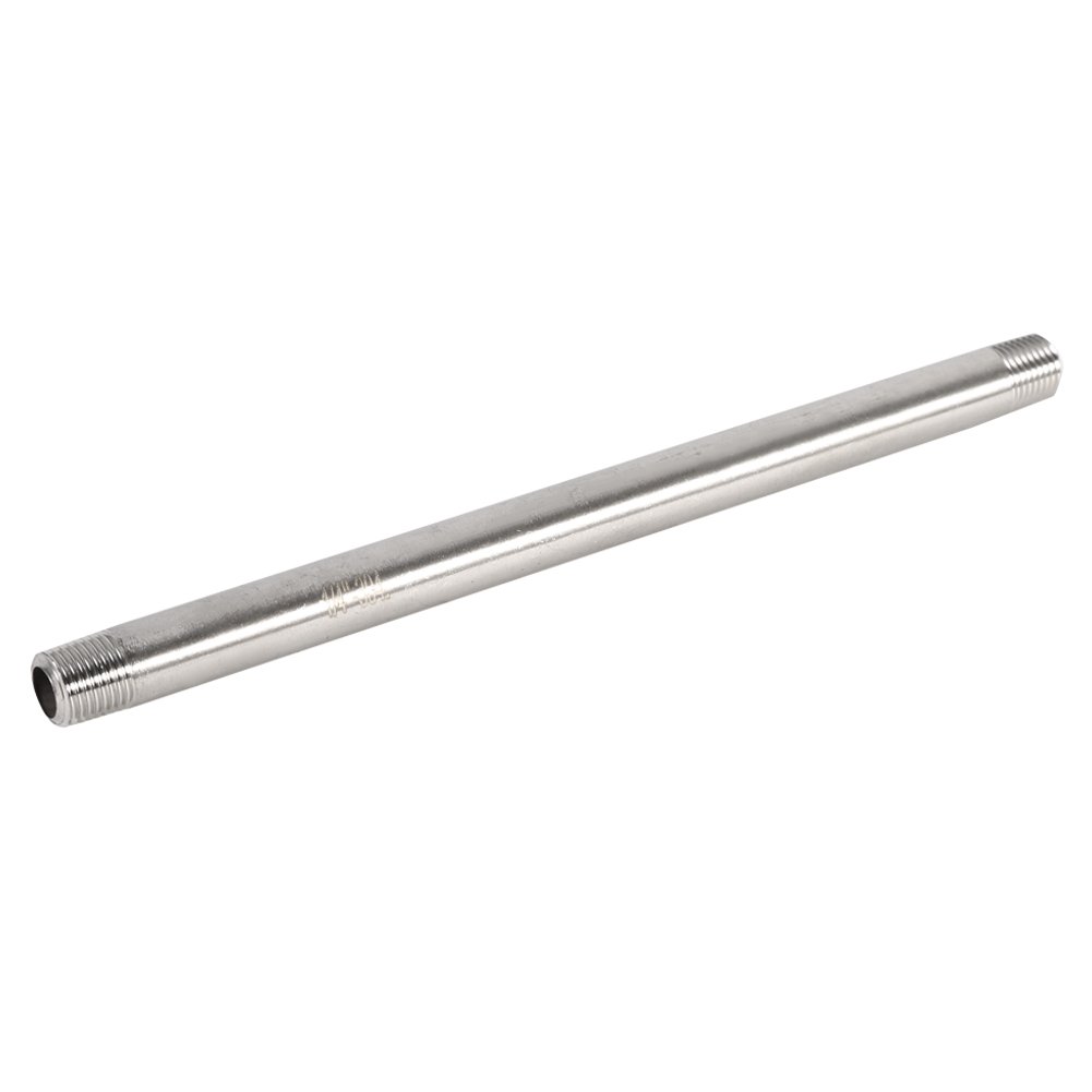 Stainless Steel SS304 Male x Male Threaded Pipe Fitting 200mm BSP 1/4inch 1/2inch 3/4inch 1inch(DN8*200mm=1/4)-image-43