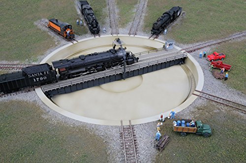 Walthers Cornerstone Motorized 130' Turntable, with DCC, N Scale,black, 0.5 Liters