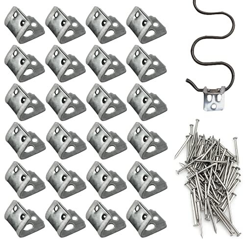 24pcs Five-Hole Rubber Spring Clamps Sofa Spring Clip Sofa Cover Clip Furniture Hardware Accessories Spring Fixing Clip Sofa Spring Replacement kit with 72pcs Iron Nails(Sliver)