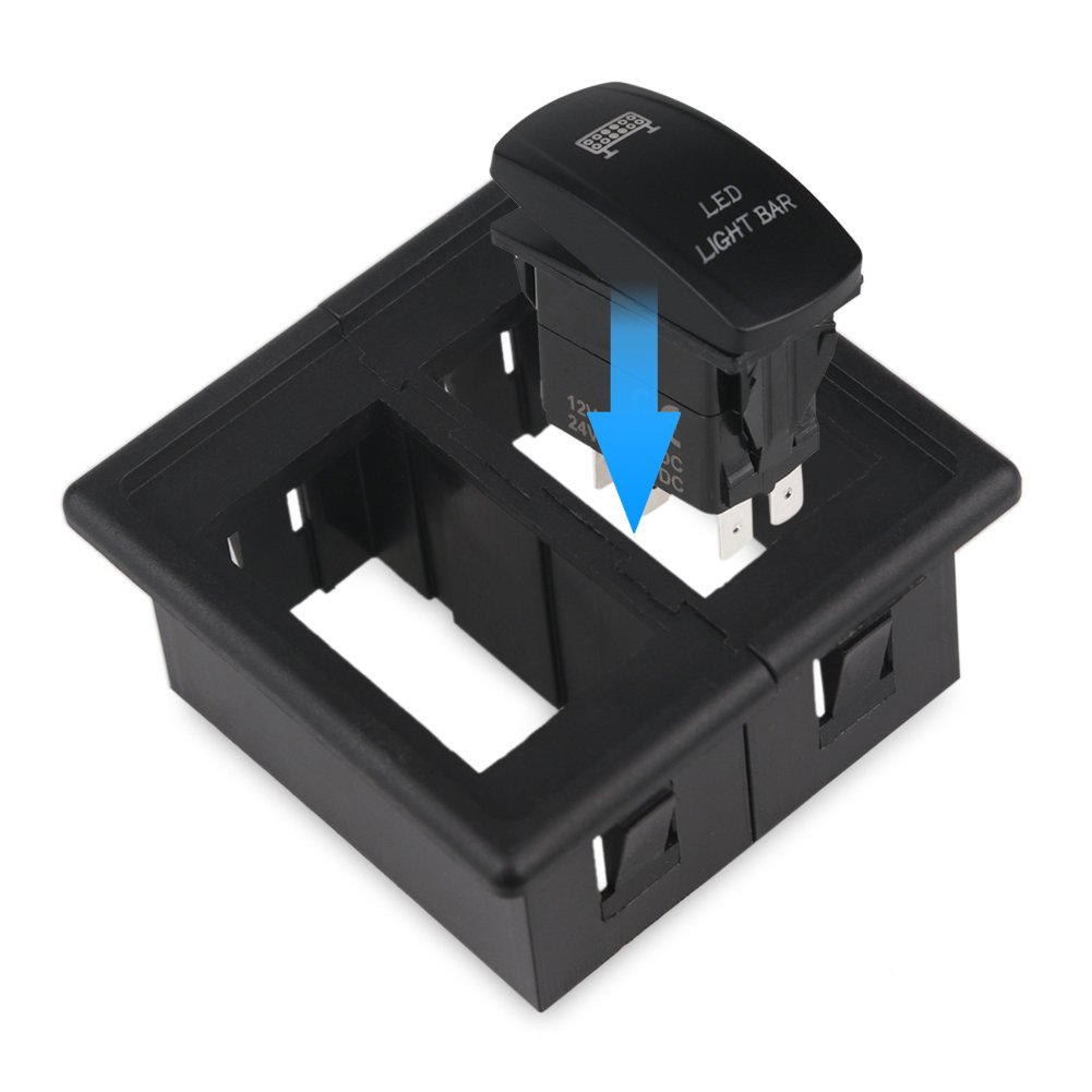 WATERWICH Toggle Rocker Switch Holder Rocker Switch Panel