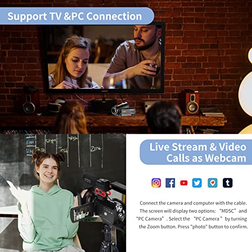 4K Camcorder for YouTube Vlogging