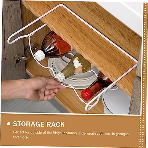 Soporte de hierro para botellas, organizador para refrigerador miniatura 2