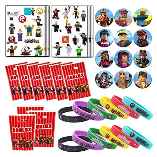 Faveurs de fête d'anniversaire de fan, bracelets, tatouages ​​temporaires, sacs-cadeaux et fournitures pour badges Cover