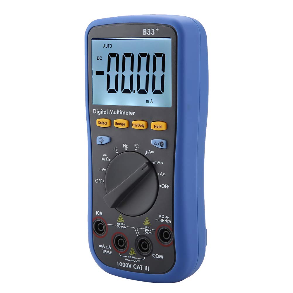 Fafeicy Multimètre Numérique B33+ 3999 Points True RMS Auto-Ranging avec