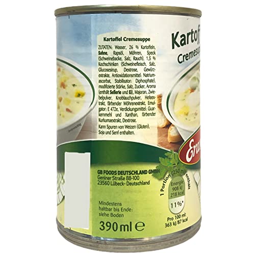 Erasco Kartoffel Cremesuppe 1er Pack (1x390ml) + usy Block – Bild 6