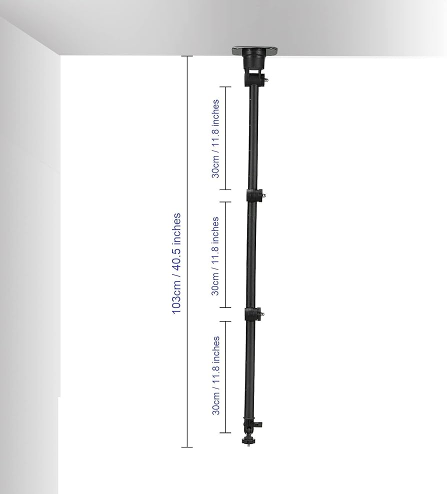 Ring Light With Stand Meking Overhead Camera Wall Mount, Inch