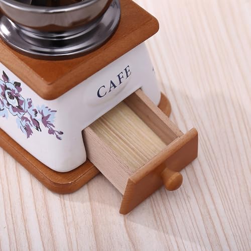Moulin à café manuel design rétro grande trémie cadeau idéal - 4