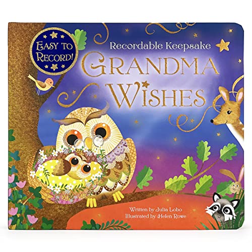 Grandma Wishes Recordable Keepsake Board Book Record Your Voice