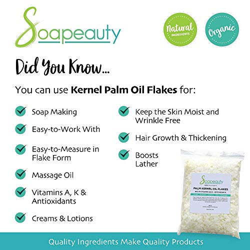 Soapeauty MX1_142385379459_D4 Palm Kernel Oil Flakes | Pure Unrefined Palm Kernel Oil Flakes For Soap Making & Cosmetics thumb #3