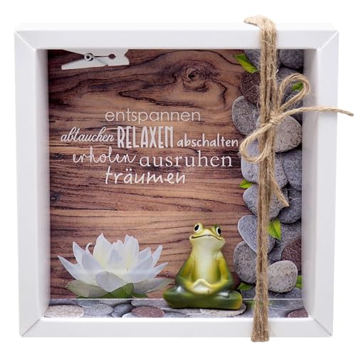 ZauberDeko Geldgeschenk Verpackung Wellness Entspannung Massage Yoga Frosch Gutschein Energiefrosch Geschenk