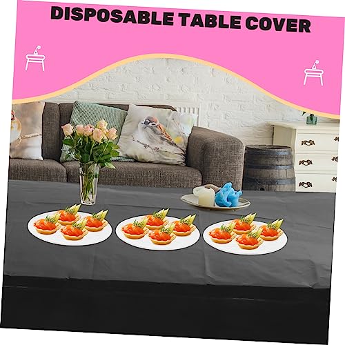 Nappe Enduite Rectangulaire Jetable x5 pour Tables de Réception et Dîners - 8