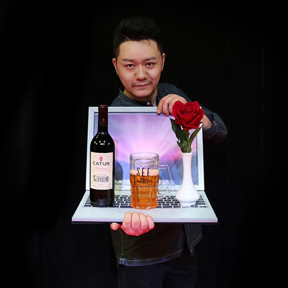 Productions from Laptop Magic Tricks Goldfish Bowls Appearing From the Special Laptop Stage Illusions Gimmicks Mentalism Props