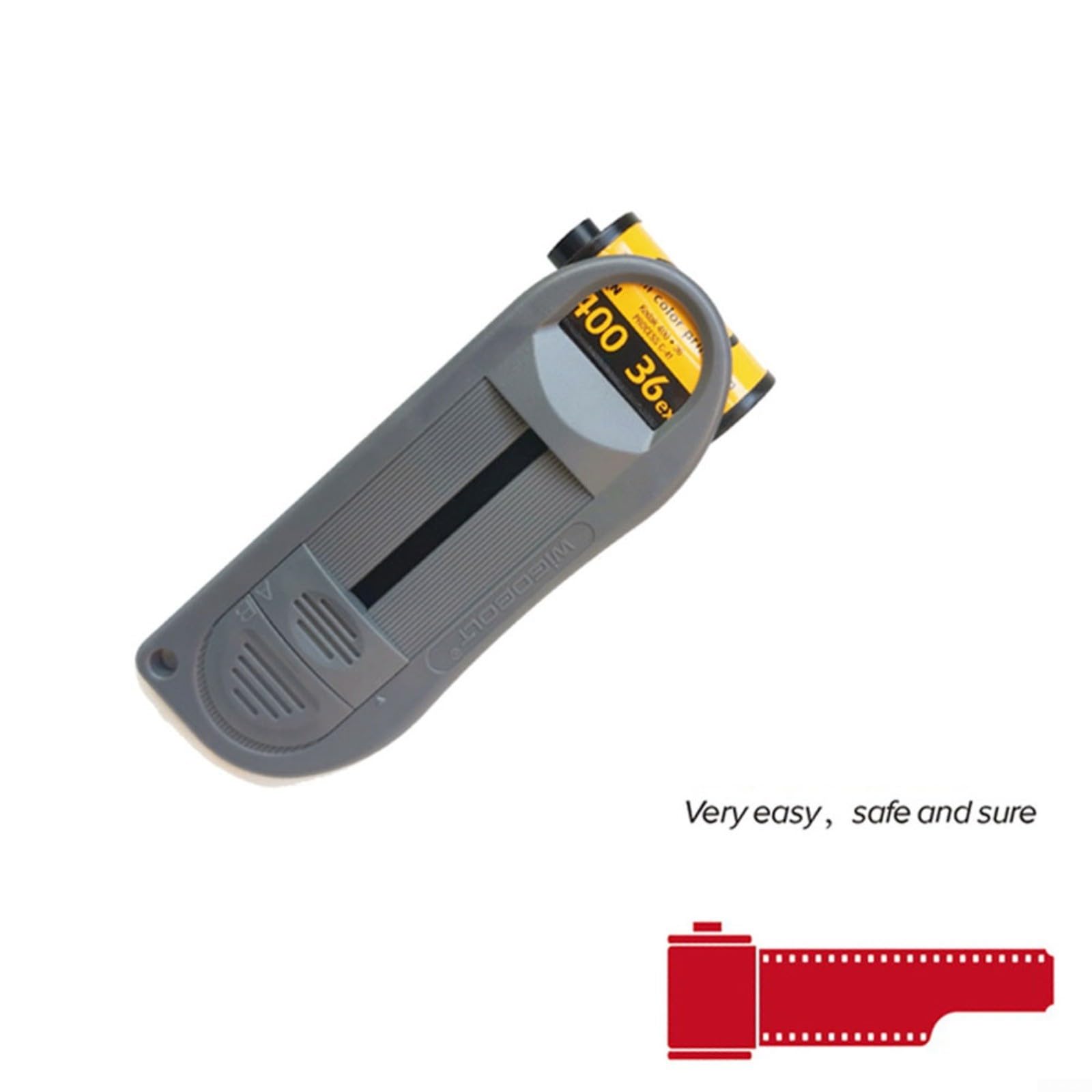 Outil de récupération de film 35 mm avec cordon, extracteur de film ABS pour retrait sûr des cassettes, accessoire de studio photo compact pour guide de film de 35 mm