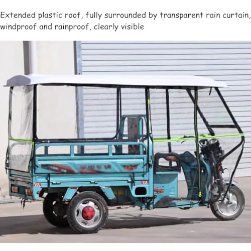 Protection pour tricycle électrique pour ne plus subir les trajets sous la pluie