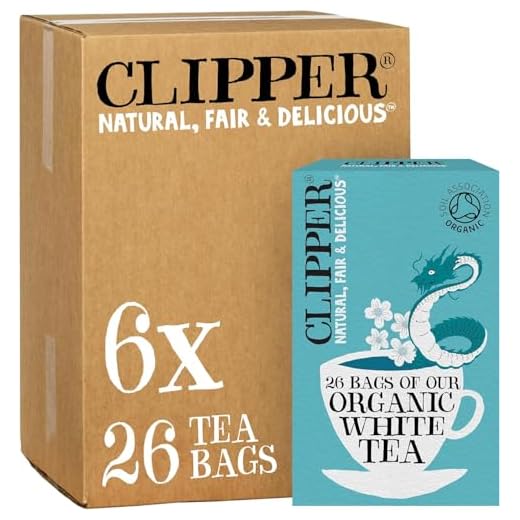 Clipper Organic White 26 Teabags (Pack of 6, Total 156 Teabags)