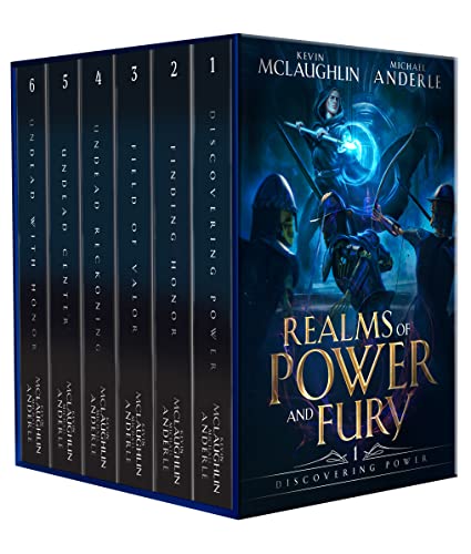 Cover of Realms of Power and Fury Complete Series Boxed Set