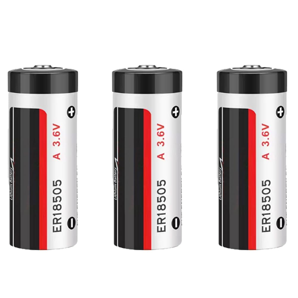 MEELER 3 PCS A Size 3.6V 4000mAh ER18505 Lithium Battery Non Rechargeable